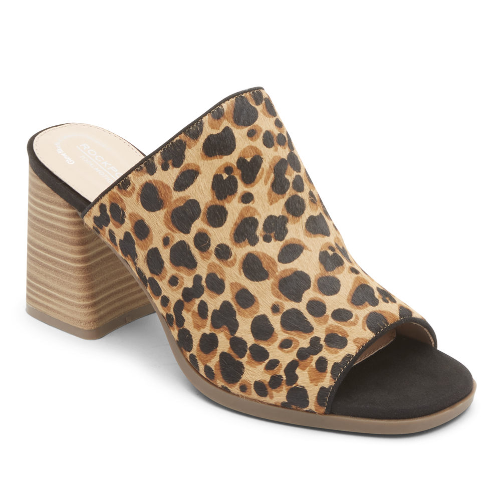 Chinelos Rockport Mulher Leopardo - Total Motion Amara - 10574IWJP